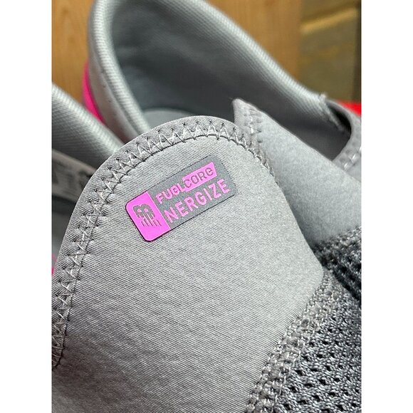 New Balance Fuelcore Nergize Womens Slip-On Sneakers Size 12 Gray Pink Comfort - Picture 3 of 9
